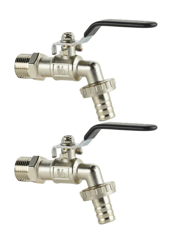 كانا 2 قطعة صنبور حديقة نحاس 1/2 بوصة - Image 3