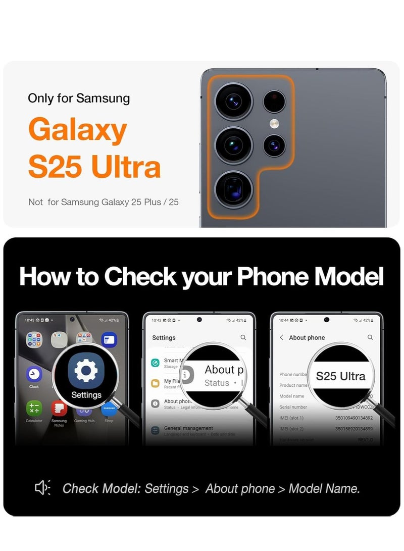 JAJEEK Case Compatible with Samsung Galaxy S25 Ultra 6.8" [Support Wireless Charging] Clear Magnetic Case Camera Protection Soft TPU Cover for Galaxy S25 Ultra (Silver, Galaxy S25 Ultra) – Lightweight, Durable, Shockproof, and Stylish - Image 2