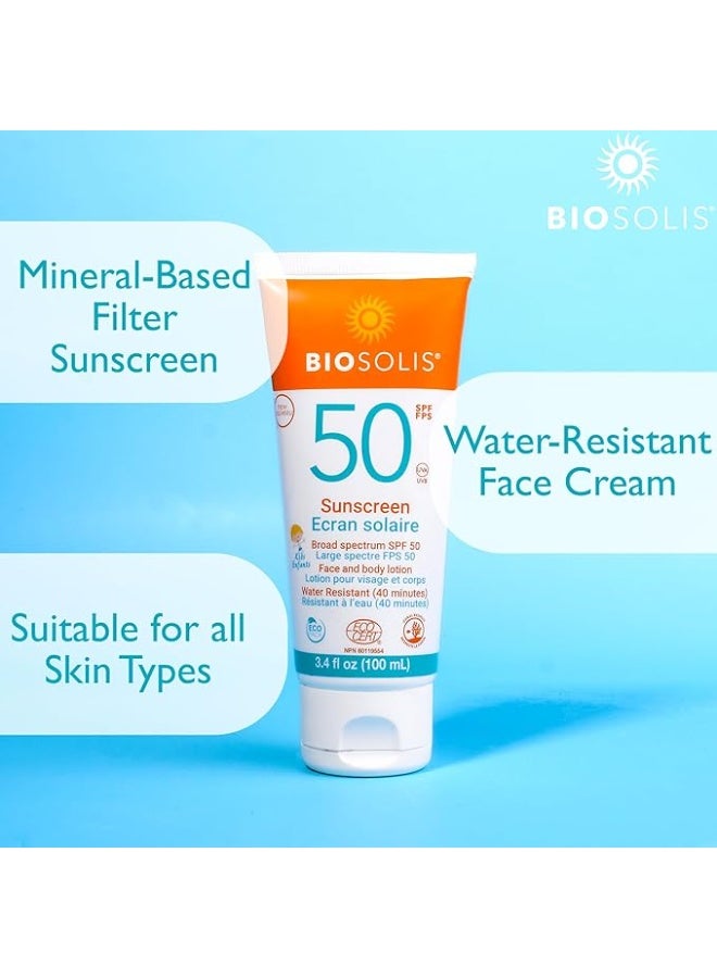 بيوسوليس حليب واقي من الشمس عضوي للأطفال بعامل حماية من الشمس 50+، 100 مل - Image 2