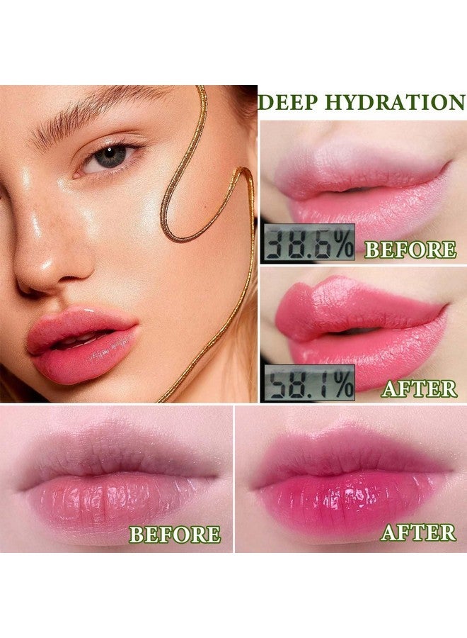 DuoZeng 5 Pcs Aloe Vera Lipstick,Color Changing Change Lipstick for Women Long Lasting Moisturizing Lip Gloss Lip Care Tinted Lip Balm,Magic Lipstick Temperature PH Color Changing Lip Stick - Image 4