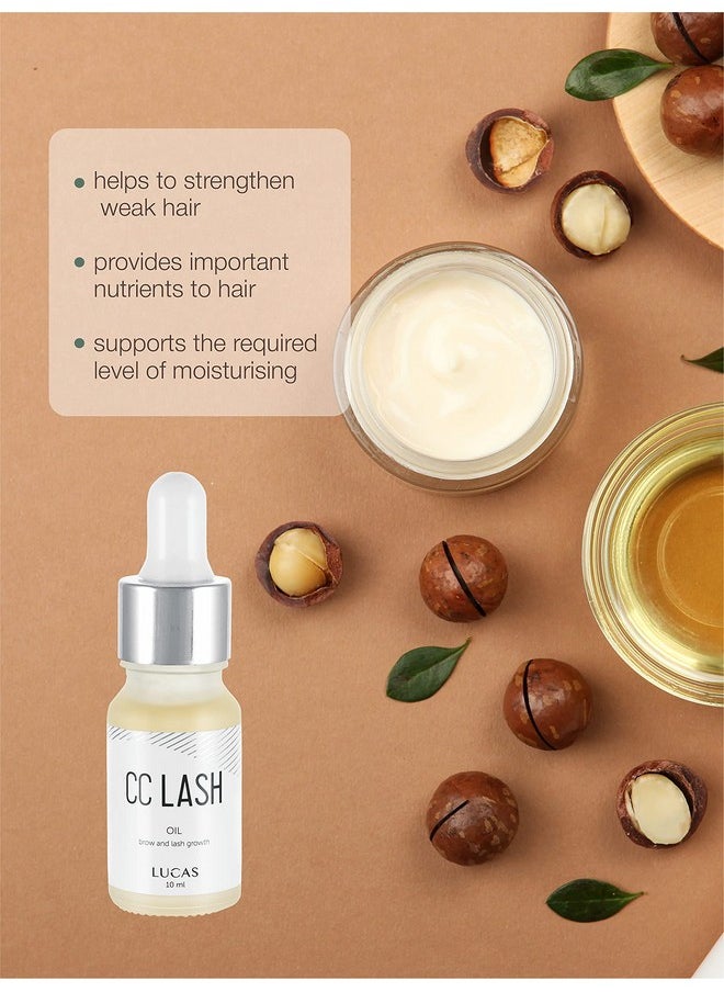 CC Brow - Amla Oil For Lashes By Cc Brow, Organic Eyelash Amla Oil For Hair Growth 0.35 Fl Oz, Amla Hair Oil Serum Pure Natural Alma Oil, Lash Growth Treatment - Image 1