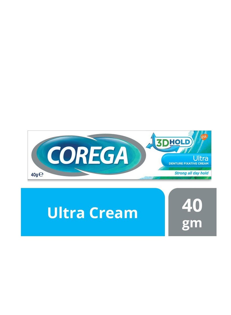 Corega Ultra Denture Fixative Cream 40g