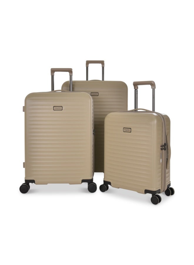 ماجلان طقم حقائب سفر صلبة من البولي كربونات (PC) – 3 قطع MH072/3P (20، 24، 28 بوصة) مع قفل TSA ومنفذ USB وأربع عجلات مزدوجة دوارة - Image 1