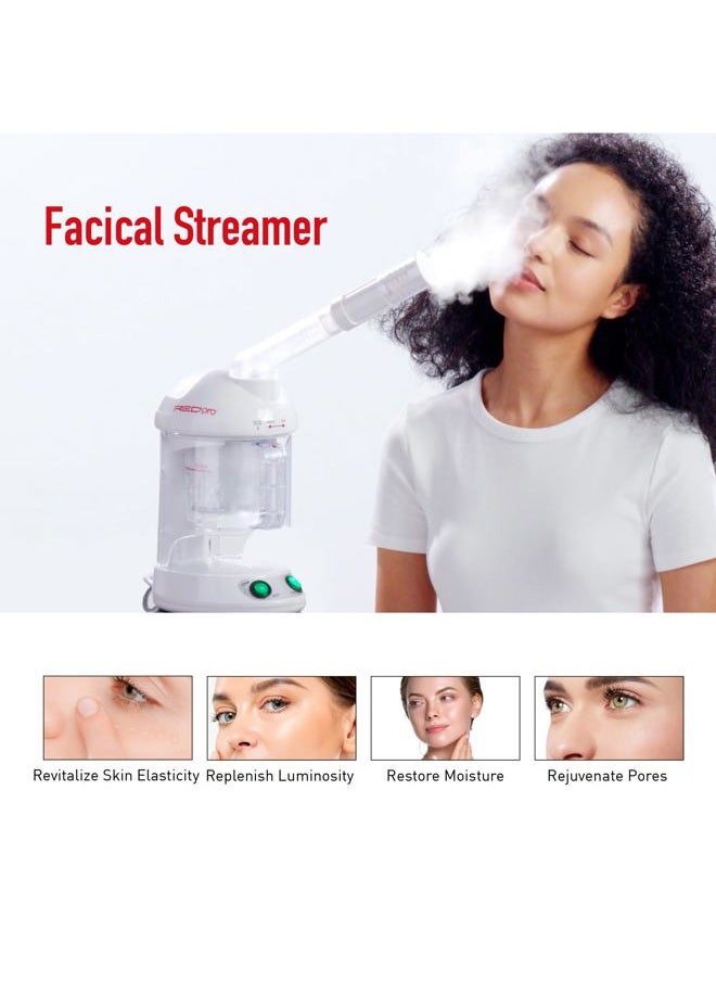 Red by Kiss - Red Pro Hair Therapy 2-in-1 Hair Steamer & Facial Steamer for Hydration Deep Cleaning, Designed for Personal Care at Home or Spa & Salon, Moisturize Hair 6x More Effectively - Image 1