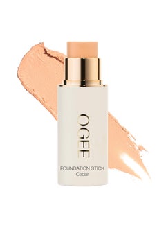 Ogee Sculpted Complexion Foundation Stick (Cedar 1.20C - Fair, Pink-Beige Undertones) Full Coverage Foundation Makeup - Instantly Balance & Even Complexion - 70% Organic Ingredients