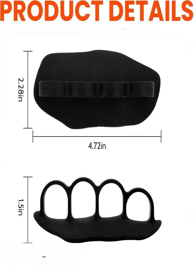 Brevynx Anti-Slip Workout Fitness Grips Pad for Weightlifting, Powerlifting and Calisthenics, Alternative to Workout Gloves, No More Sweaty Gym Gloves (Black) - Image 3