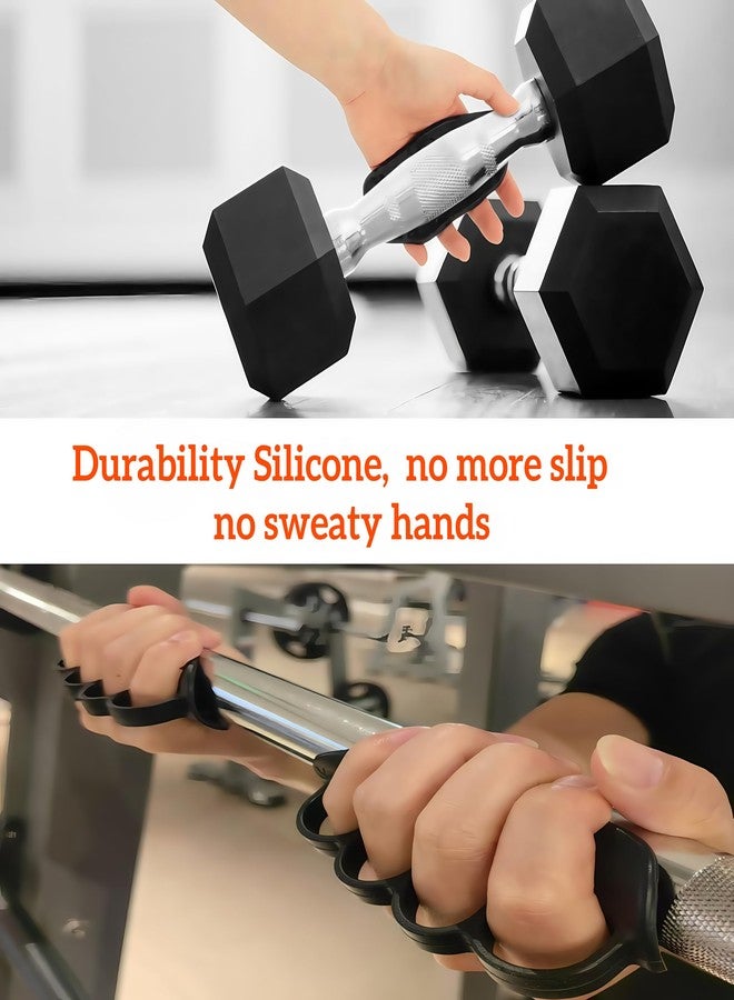 Brevynx Anti-Slip Workout Fitness Grips Pad for Weightlifting, Powerlifting and Calisthenics, Alternative to Workout Gloves, No More Sweaty Gym Gloves (Black) - Image 4