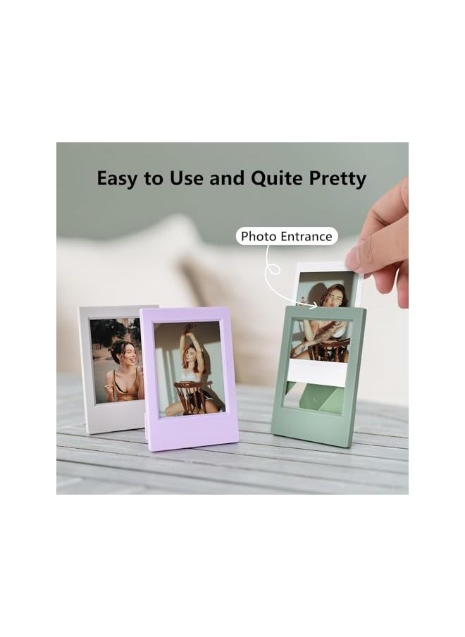 Photo Frame for Polaroid, 7 Pieces 3 Inches Mini Colorful Picture Frame Set, Small Film Frame Photo Holder Tabletop Display, Mini Frames for Fujifilm Instax Mini 12/11/9/8/25/40/50/90/EVO