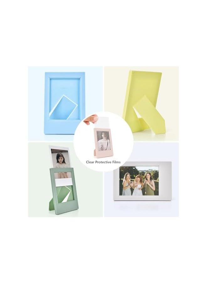 The Bros Photo Frame for Polaroid, 7 Pieces 3 Inches Mini Colorful Picture Frame Set, Small Film Frame Photo Holder Tabletop Display, Mini Frames for Fujifilm Instax Mini 12/11/9/8/25/40/50/90/EVO  - Image 4