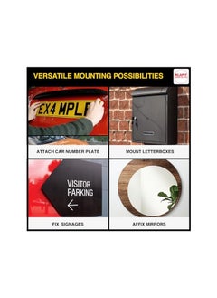 KLAPiT KLAPiT SUPER TAPE - GRIPZILLA 1 Meter Heavy Duty Double-Sided Nano Tape | Holds 60LB/27KG | Waterproof, Residue-Free, Strong Adhesive for Wall Mounting, Frames DIY Indoor & Outdoor Use (4 pc pack)  - Image 3