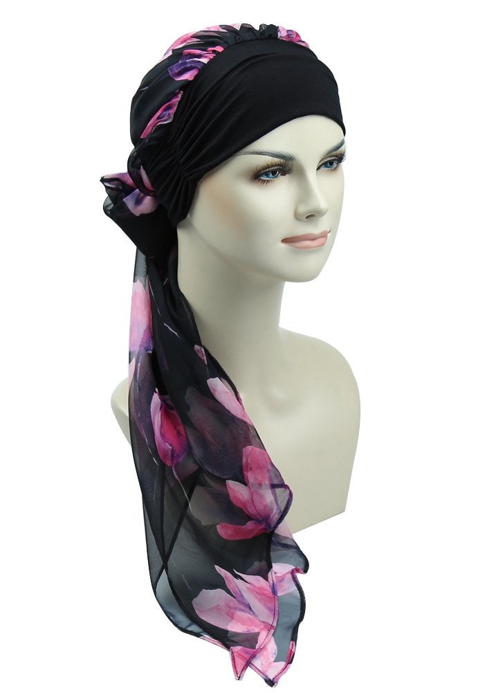 FocusCare Breast Cancer Turbans for Women Headwrap Scarves Chemotherapy Hats Chemo Headwear - Image 4
