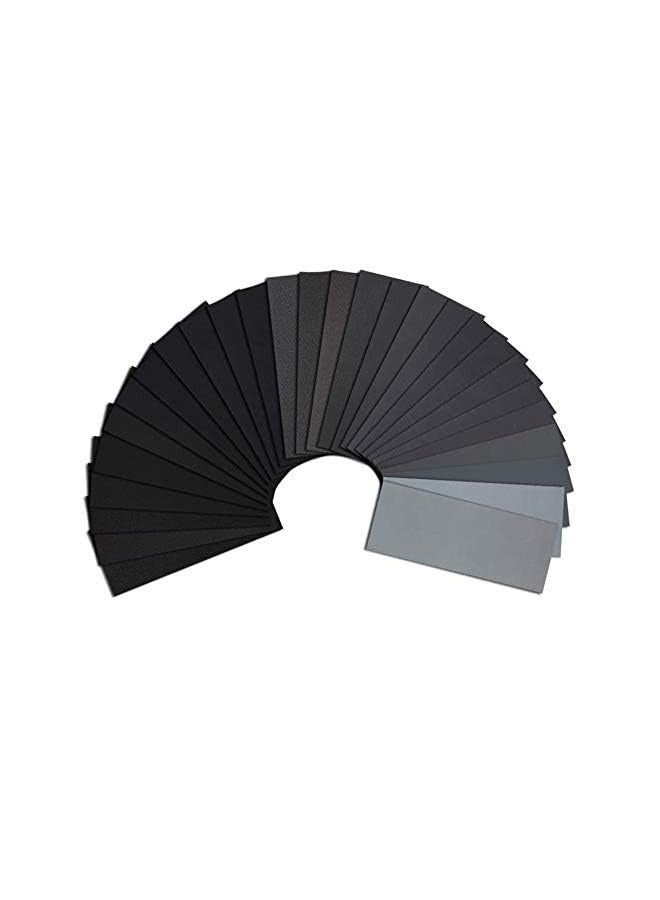PROMASS Wet and Dry Sandpaper,180/240/280/320/400/600/800/1000/1200/1500/2000/2500/3000/5000/7000/ Grit Sandpaper / 45pcs 9x3.6 inch for Automotive Sanding | Wood Furniture Finishing Polishing - Image 1