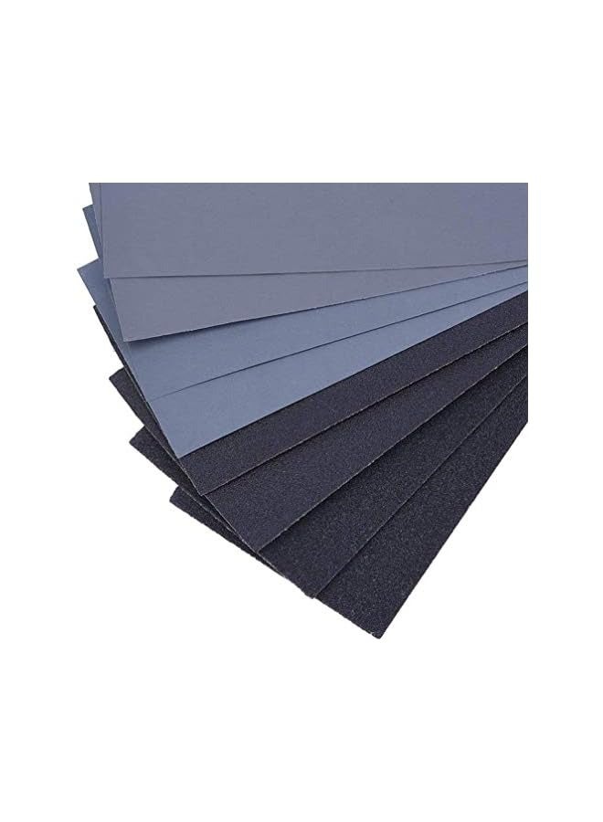 PROMASS Wet and Dry Sandpaper,180/240/280/320/400/600/800/1000/1200/1500/2000/2500/3000/5000/7000/ Grit Sandpaper / 45pcs 9x3.6 inch for Automotive Sanding | Wood Furniture Finishing Polishing - Image 4