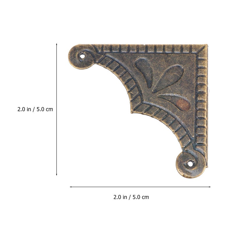 Antique Copper Corner Bumpers 20 Pack Vintage Box Protectors - Image 3