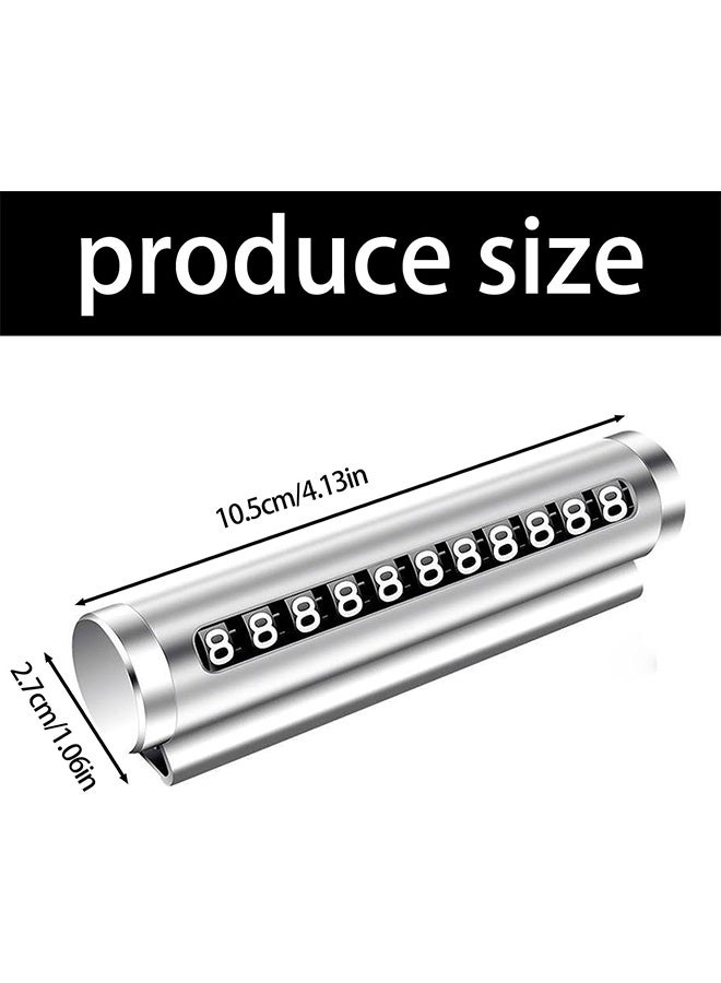 واي جيه لوحة رقم بطاقة وقوف السيارات المؤقتة، بطاقة رقم موقف السيارات مع رقم هاتف مخفي، ملحقات إيقاف السيارات اللوحة المميزة للرقم المؤقت - Image 2