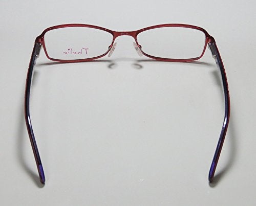THALIA SODI Thalia Gloria For Ladies/Women Designer Full-Rim Shape Spring Hinges Color Combination Cute Eyeglasses/Spectacles (47-16-130, Red/Black) - Image 5