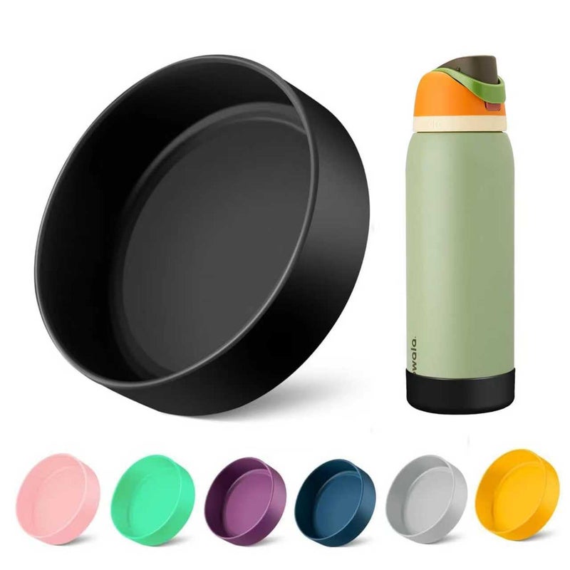 VGHNQ Silicone Sleeve for Owala 32oz Bottle Boot | Rubber Bottom Boot for Owala 32 OZ | Boot Cover for Owala Freesip 32OZ | Silicone Sleeve Water Bottle Accessories | Black,BPA-Free,Dishwasher Safe - Image 1