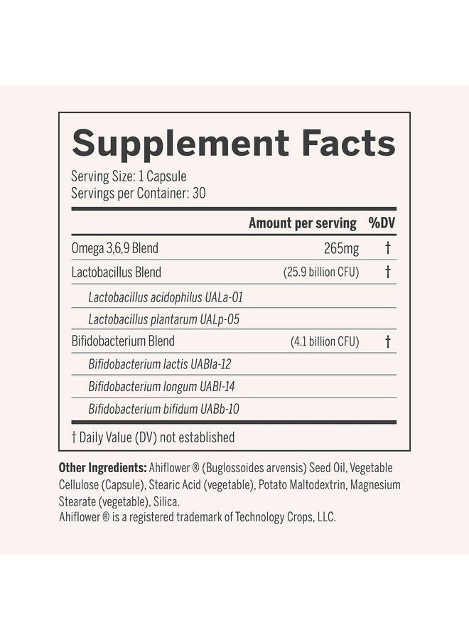 NOURI Digestive Health Probiotic And Omega Oil Probiotics For Digestive Health For Men And Women Take Daily 30 Day Supply - Image 3