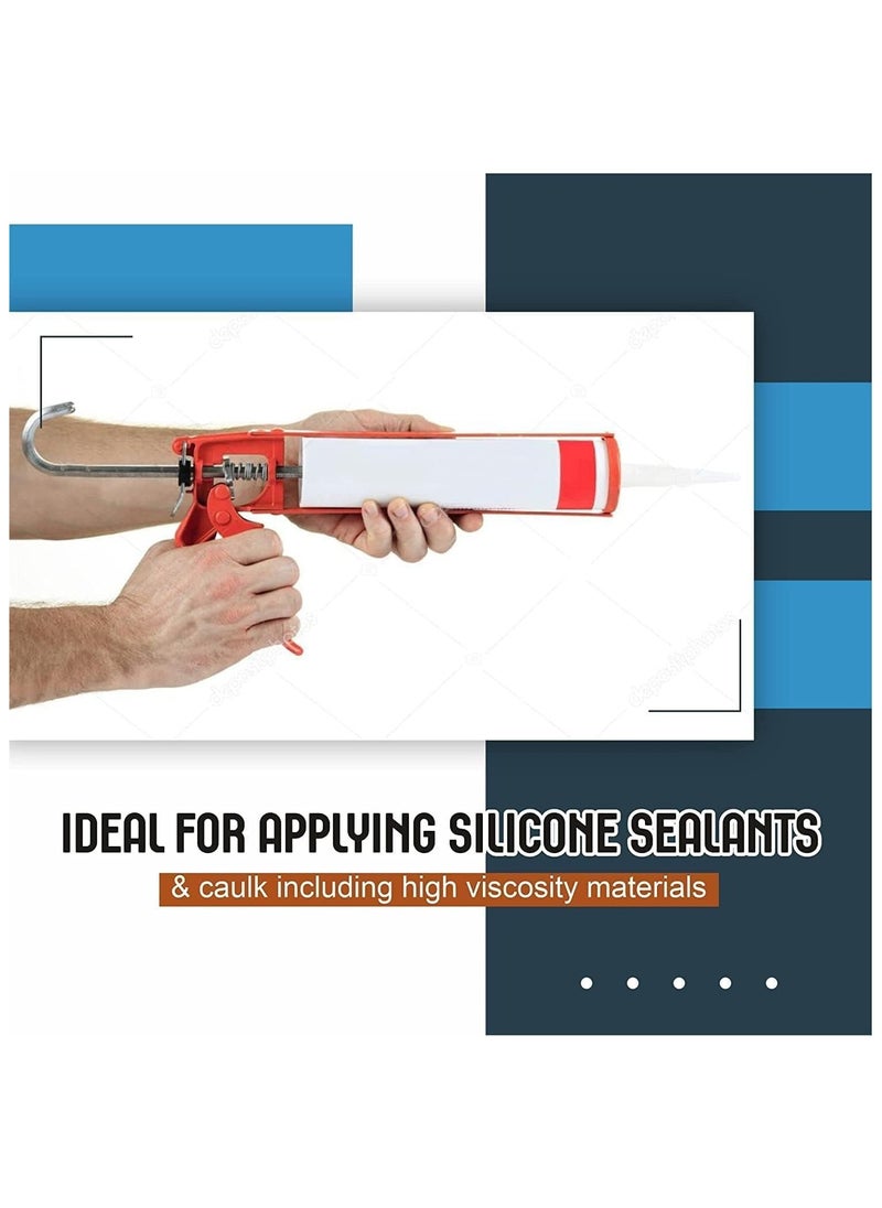Simba Qusai Trading Est. Heavy Duty Silicone Glue Gun with Durable Construction, Easy-to-Use Design, and Comfortable Grip for Precise Application of Sealants and Adhesives - Made in India  - Image 3