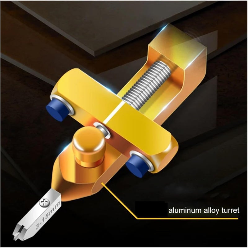 Tile Cutter Hand Tool, 2 In 1 Tile And Glass Cutter Manual Ceramic Cutting Tool With Knife Wheel Opener Breaker Hand Kit,Tiles Opener Splitter(Tile Cutter B) - Image 4