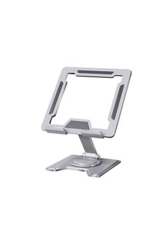 2025 Notebook Flat Bracket Rotatable Folding Pad High Alloy Cooling Rack Rotating Monitor Lifting Rack-Color:261 Tablet Model [360°Rotate】silver