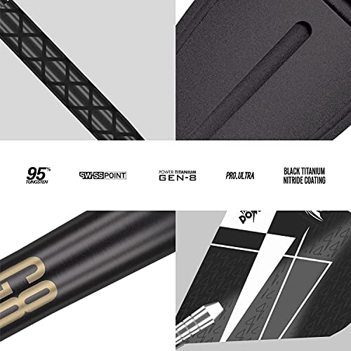 Target Darts Phil Taylor Power 9-Five Gen 8 22G 95% Tungsten Swiss Point Steel Tip Darts Set | Swiss Points, Steel Tip Dart Set, Player Edition Professional Darts Set, Swiss Point Tool Included - Image 5