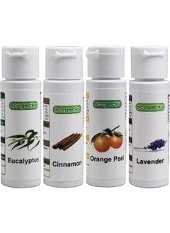 EcoGecko Fragrant Aroma Oil for Water Based Air Revitalizer Air Freshener, 4 Scent Pack (Cinnamon, Eucalyptus, Lavender and Orange Peel) 4x30ML 