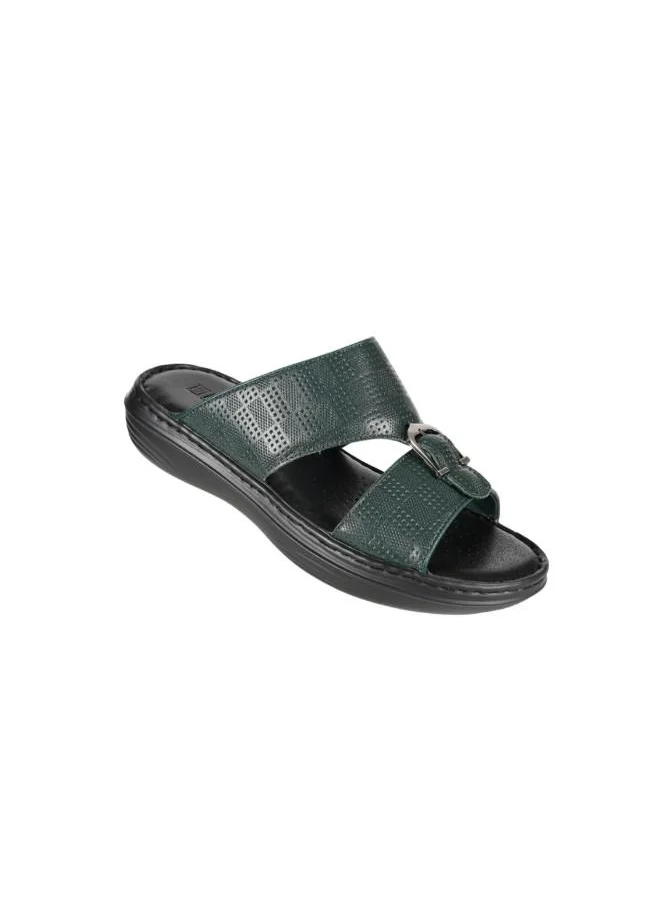 barjeel uno 008-3616 Barjeel Uno Mens Arabic Sandals 21410-64 Green