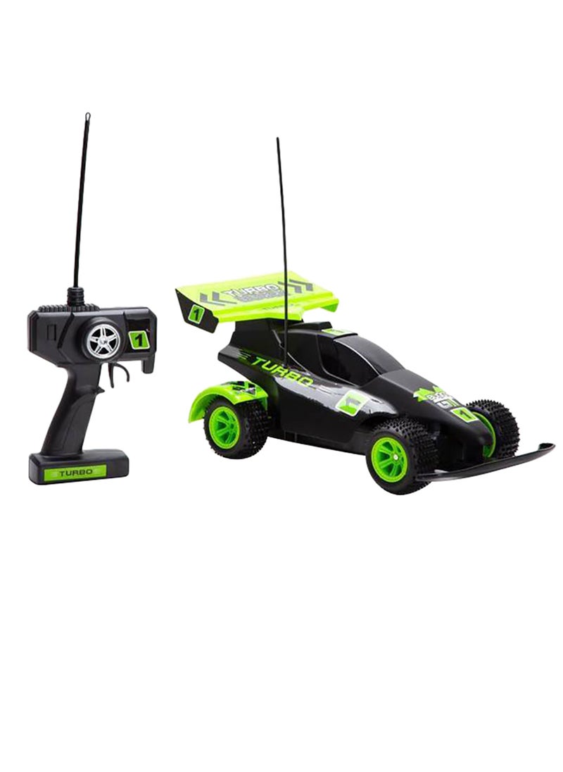 Toon Toyz Turbo Buggy 1:10 Scale RC Offroad Racing Car, 4x4 Durable Remote Control Truck with Gun Remote, High-Speed Performance for Ages 6+