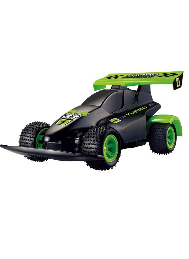 Toon Toyz Turbo Buggy 1:10 Scale RC Offroad Racing Car, 4x4 Durable Remote Control Truck with Gun Remote, High-Speed Performance for Ages 6+