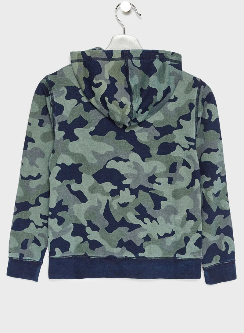 j.crew Teen Camo Hoodie