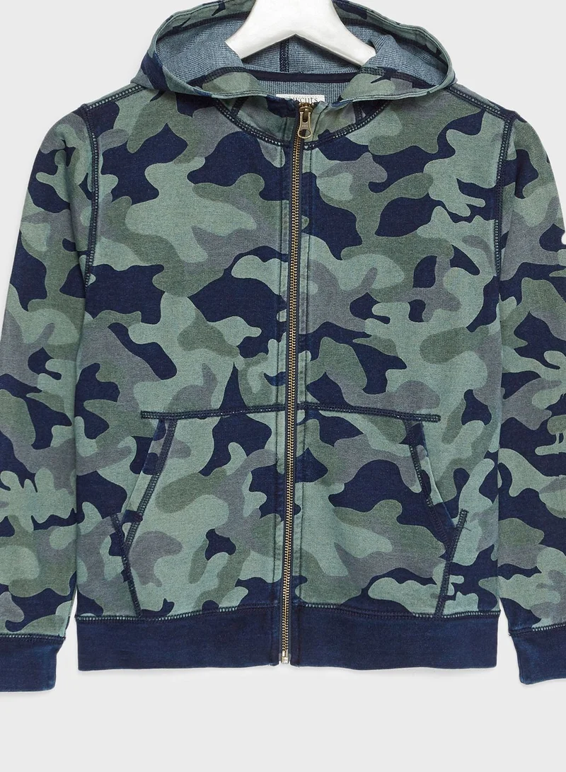 j.crew Teen Camo Hoodie