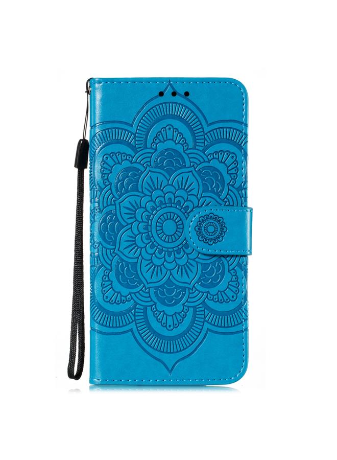 اس-توب جراب لهاتف نوكيا 7.2، جراب جلدي أفقي قابل للطي بنقش ماندالا مع حامل وفتحات للبطاقات ومحفظة وإطار صورة وحبل تعليق - Image 2