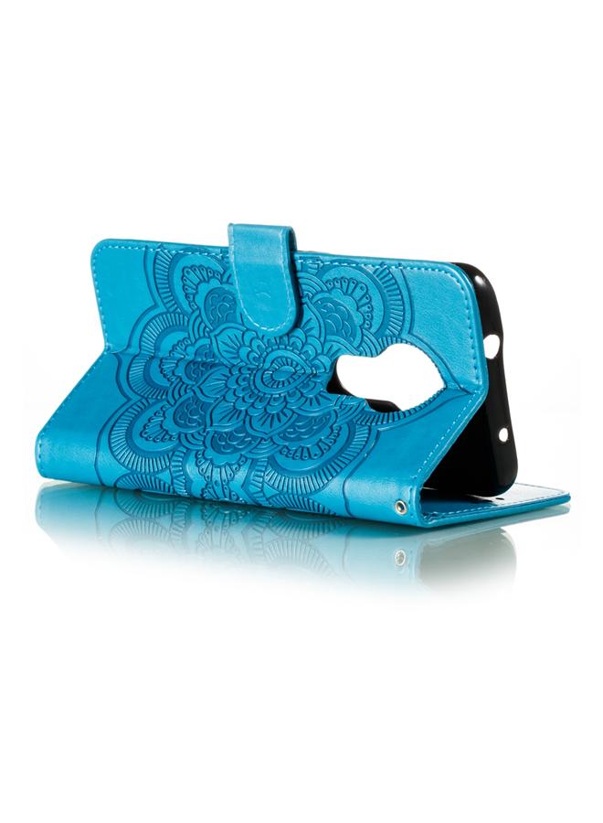 اس-توب جراب لهاتف نوكيا 7.2، جراب جلدي أفقي قابل للطي بنقش ماندالا مع حامل وفتحات للبطاقات ومحفظة وإطار صورة وحبل تعليق - Image 4
