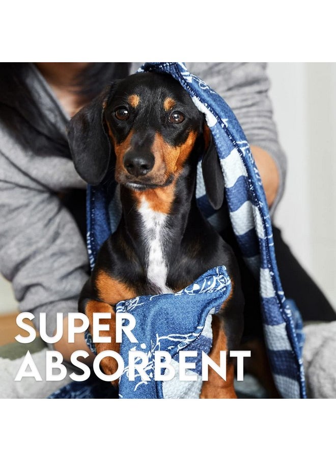 Dock & Bay Dock & Bay Pet Towel - Super Absorbent & Quick Drying Dog Towels with Bag - 100% Recycled - Puppy Party, Medium (90x50cm, 35x19)  - Image 3