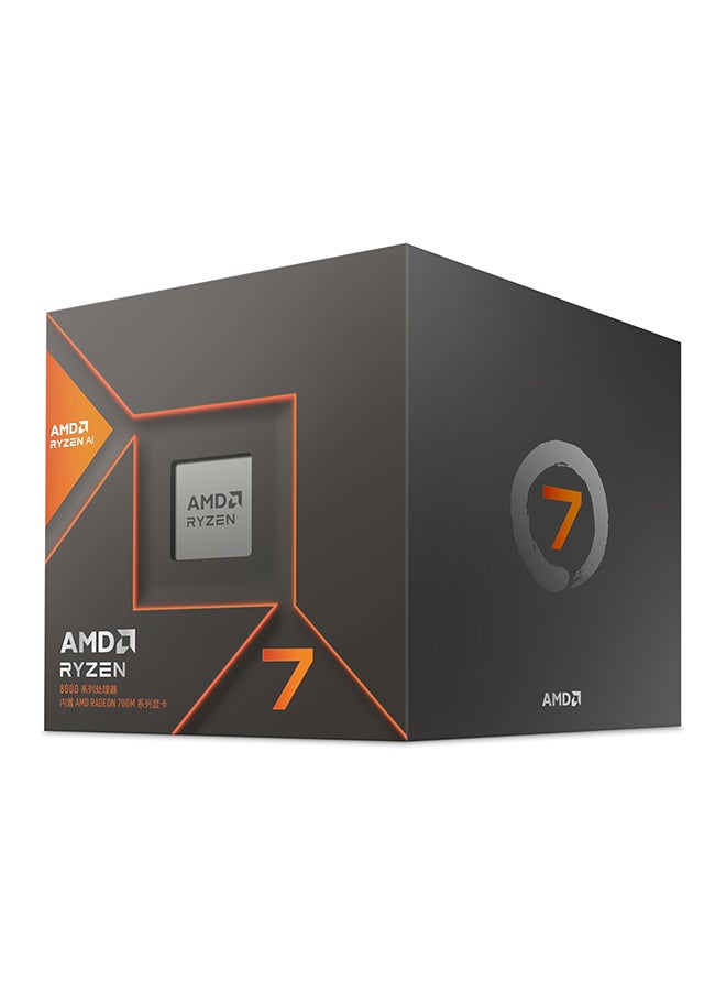 Ryzen 7 8700G 4.2 GHz AM5 Desktop Processor, 8 Cores & 16 Threads, 5.1 GHz Max Boost Clock, 8MB L2 & 16MB L3 Cache, AMD Radeon 780M, AMD Ryzen AI, DDR5-5200 / 256 GB Max Memory Grey