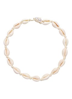 Puka Shell Necklace  Pearl Seashell Necklace Handmade Hawaiian Beach Jewelry
