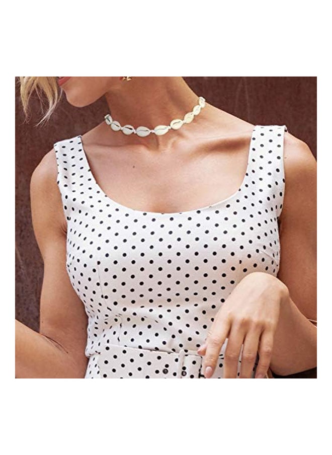 Generic - Puka Shell Necklace  Pearl Seashell Necklace Handmade Hawaiian Beach Jewelry - Image 1