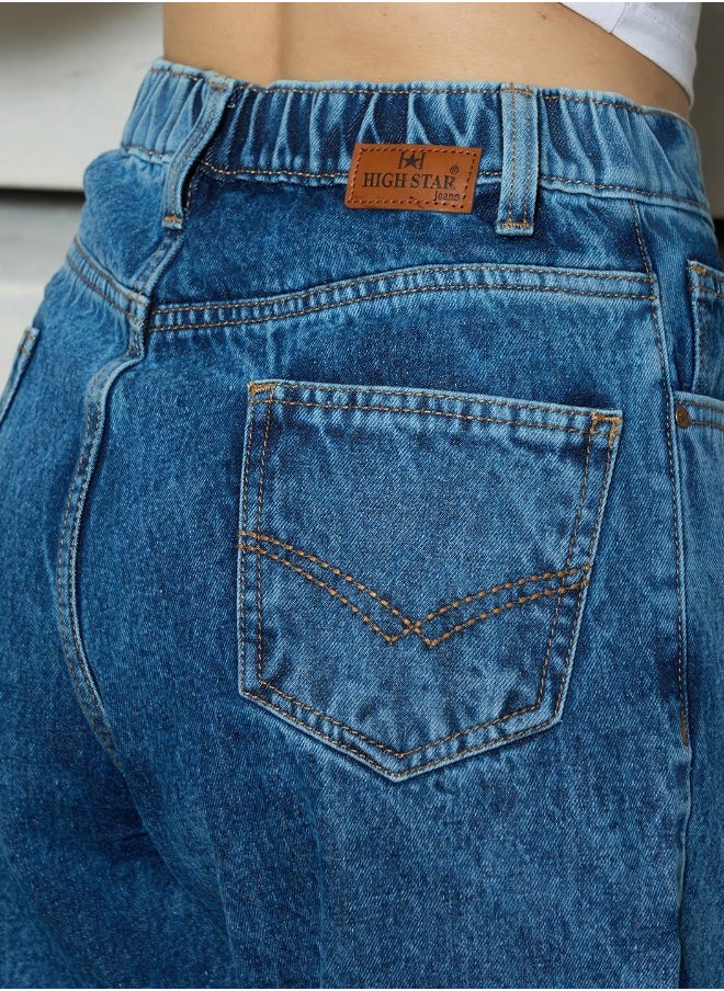 HIGH STAR Women’s Slim Mom Indigo Jeans – Fashionable and Comfortable  - Image 5