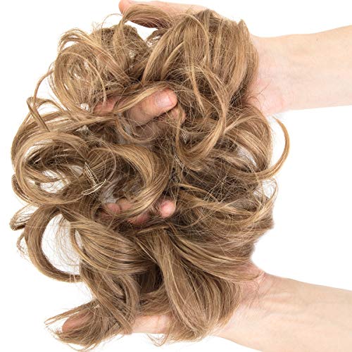 SLLIE Messy Hair Bun Extensions Chignons Hair Hair Scrunchie Scrunchy Updo Hairpiece - Image 5