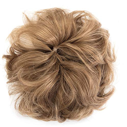 SLLIE Messy Hair Bun Extensions Chignons Hair Hair Scrunchie Scrunchy Updo Hairpiece - Image 3