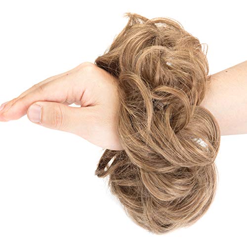 SLLIE Messy Hair Bun Extensions Chignons Hair Hair Scrunchie Scrunchy Updo Hairpiece - Image 4