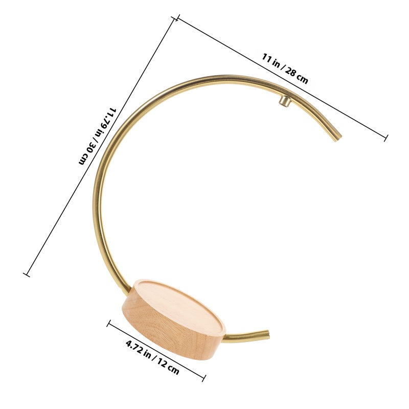 Luxurious Aromatherapy Lamp Curved Metal Lamp Repair Part Bend Light Pole Lamp Lamp Stem For Wall Lamp Part Lamp - Image 2