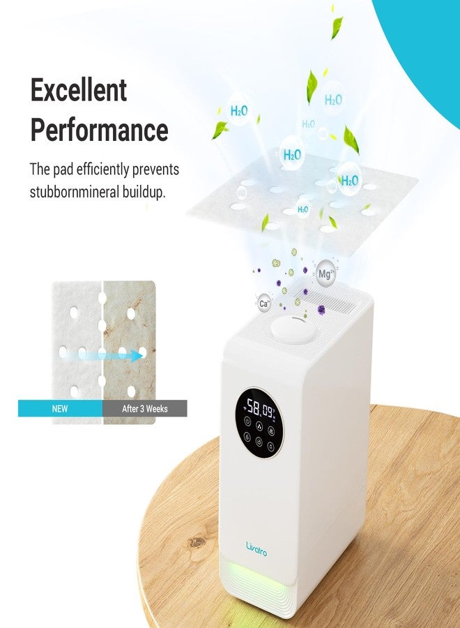 Livatro 10-Pack Humidifier Replacement Filters, Mineral Absorption Pads, Exclusively for 6001 Model, Improves Humidification Efficiency by Capturing Fine Water Particles, White - Image 2
