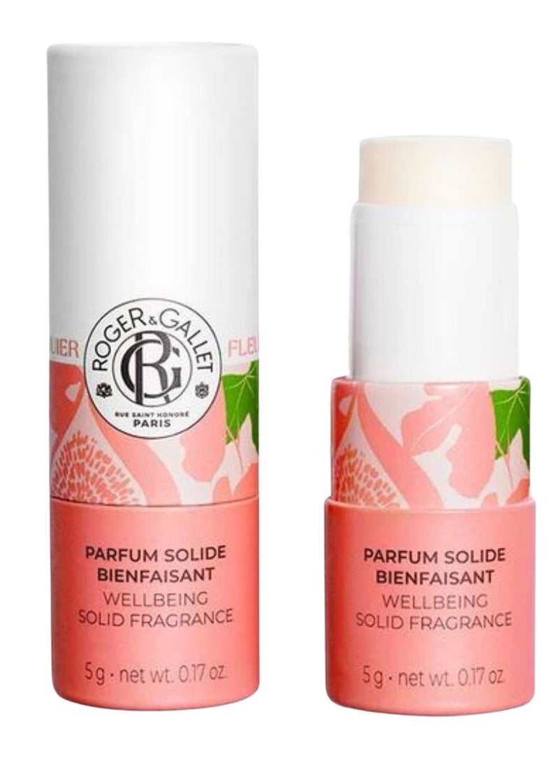 ROGER & GALLET Roger&Gallet Wellbeing Solid Fragrance Fleur de Figuier Naturally Relaxing 5g - Image 1