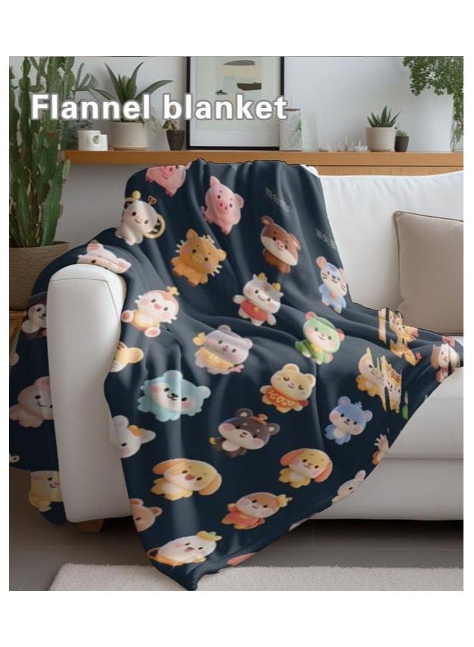 general Children's or student cartoon flannel thin blanket (warm and comfortable, suitable for sleep, games) 100cm*150cm - Image 5