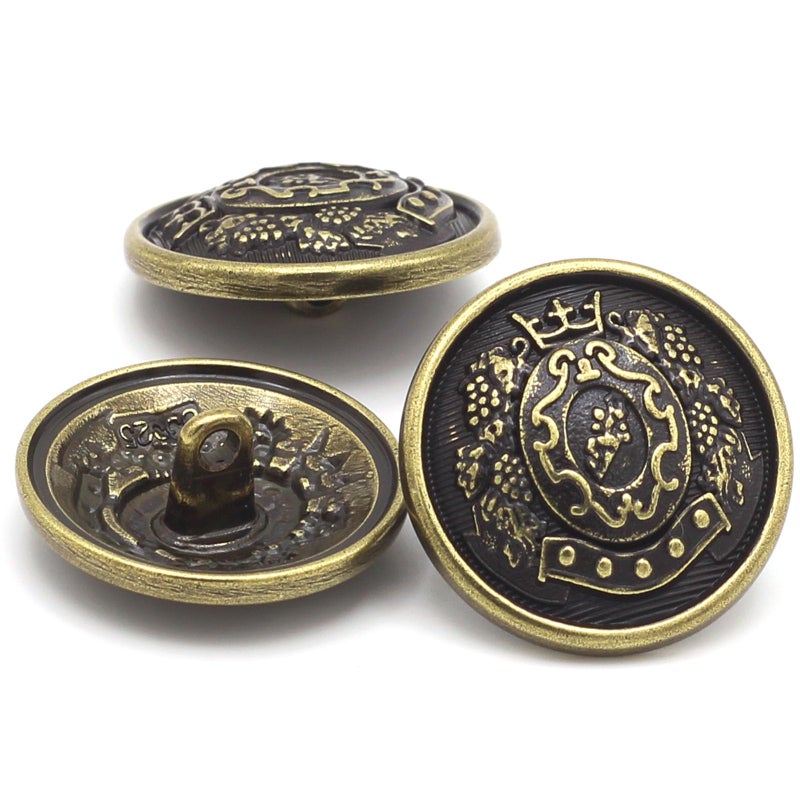 Betoplin 14 Pieces Antiqued Bronze Blazer Buttons, 15mm 23mm Metal Buttons for Blazers, Suits, Coats, Jackets - Image 2