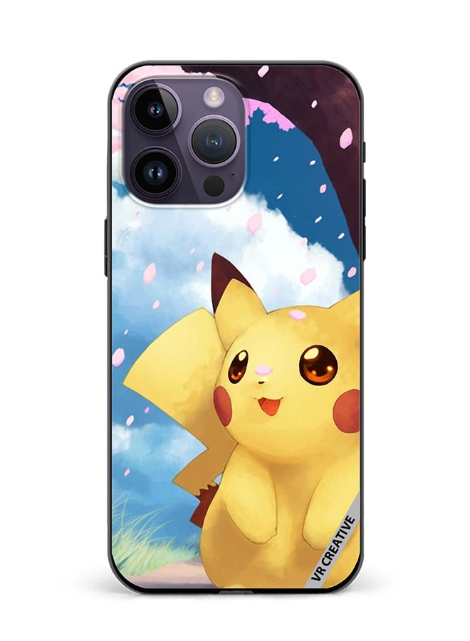 VR CREATIVE Protective Case Cover For Apple iPhone 16 Pro Max Spring Pikachu Design Multicolour