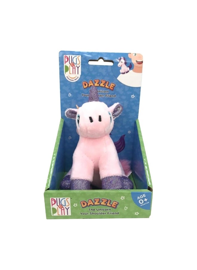 PUGS AT PLAY Your Shoulder Friend Dazzel The Unicorn Plush Toy (10 Cm)  - Image 3