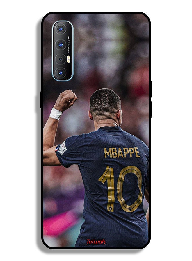 Tolwak Oppo Reno3 Pro 4G Protective Case Cover Mbappe 10 - Image 2